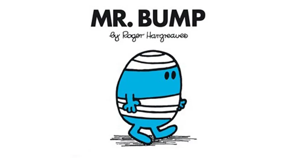 Mr Bump, a character from the Mr. Men series, illustrating the concept of confusing audience needs.
